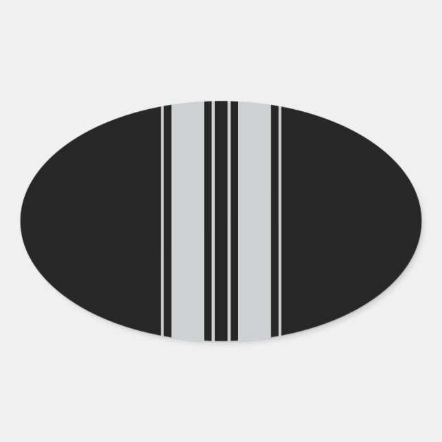 Adesivo Oval Clique em Personalizar para Alterar a Cinza para a (Frente)