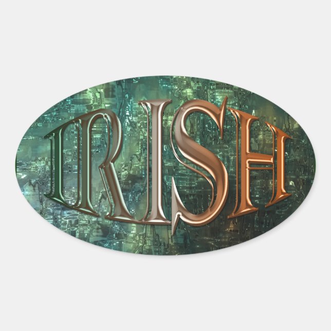 Adesivo Oval CLTIC CLSSICICS Irish Flag Collection (Frente)