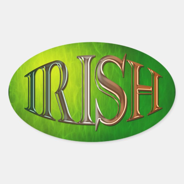 Adesivo Oval CLTIC CLSSICICS Irish Flag Collection (Frente)