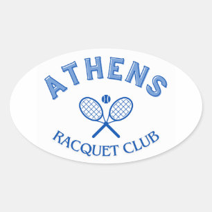 Adesivo Oval Clube Racquet Atenas