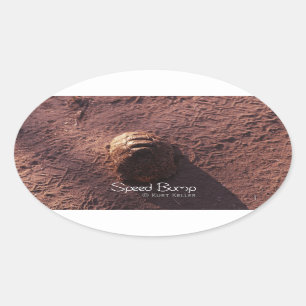 Adesivo Oval Colisão de velocidade