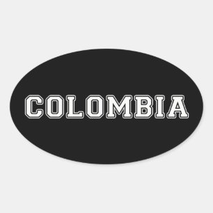 Adesivo Oval Colômbia