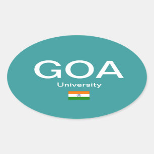 Adesivo Oval Coluna Goa University* (Índia) Autocolante Oval d
