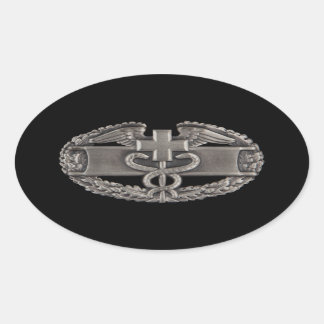 Adesivo Oval Combate ao Crachá Médico de Campo (CFMB)