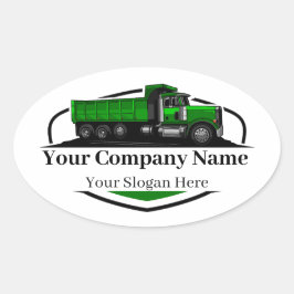 Adesivo Oval Companhia de Aterro de Bomba Profissional