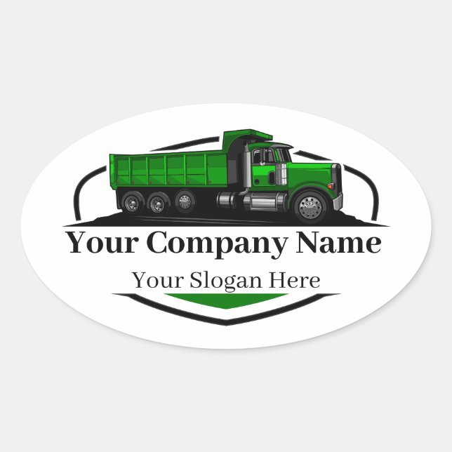 Adesivo Oval Companhia de Aterro de Bomba Profissional (Frente)