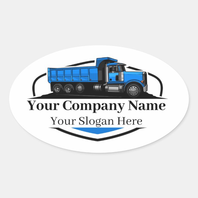 Adesivo Oval Companhia de Aterro de Bomba Profissional (Frente)