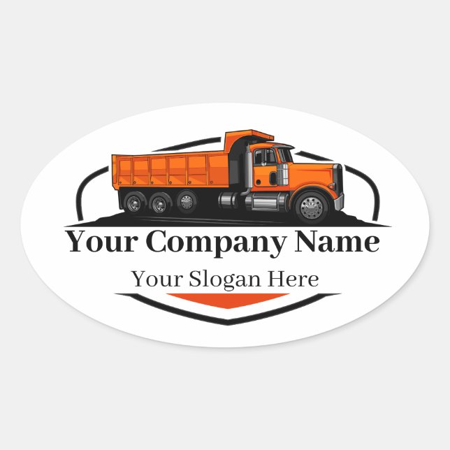 Adesivo Oval Companhia de Aterro de Bomba Profissional (Frente)