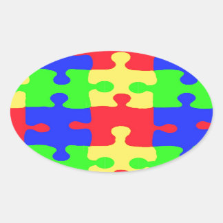 Adesivo Oval Consciência do Autismo