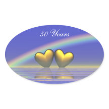 Corações Dourados de 50º Aniversário