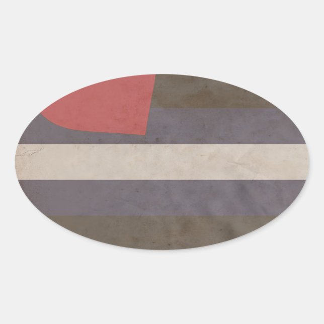 ADESIVO OVAL CORES ORGULHO DE COURO (Frente)