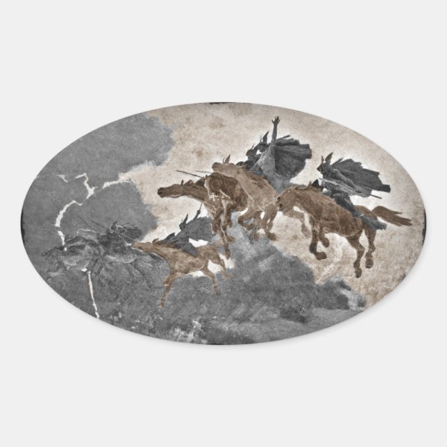 Adesivo Oval Corrida das Valquírias (Frente)