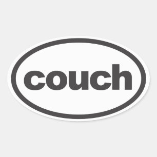 Adesivo Oval Couch Oval Running Decal