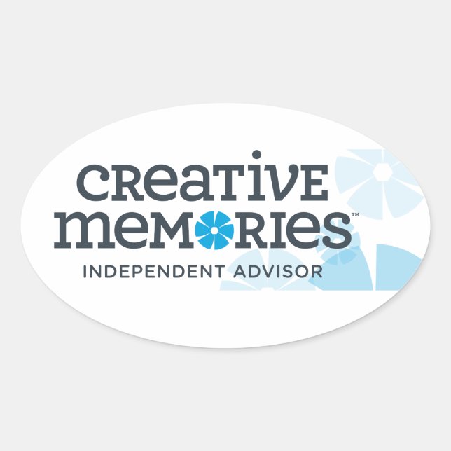 Adesivo Oval Creative Memories Ind Advisor (Frente)