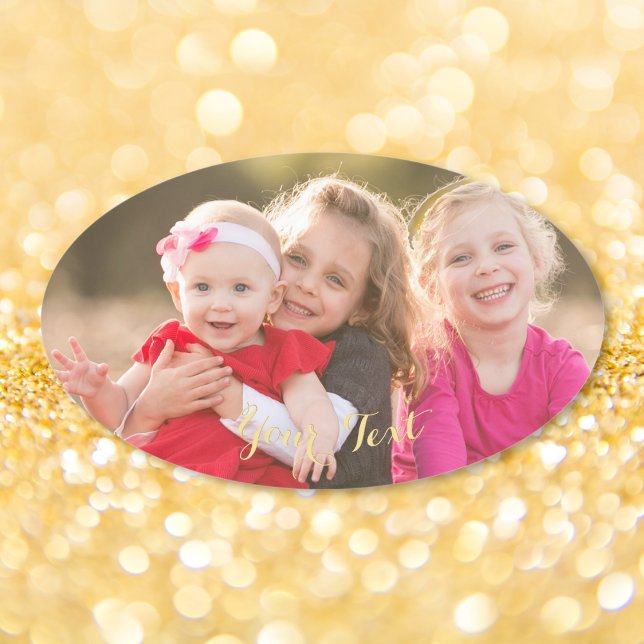 Adesivo Oval Criar Folha de Autocolantes de Fotografias Oval Pe (Create Custom Oval Photo Stickers Sheet)