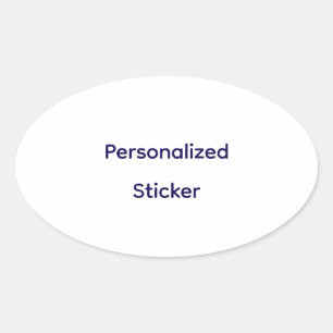 Adesivo Oval Crie o seu Personalizado