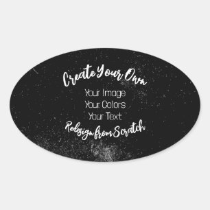 Adesivo Oval Crie o Seu Personalizado