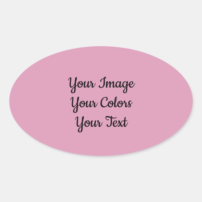 Adesivo Oval Crie o Seu Próprio (Frente)