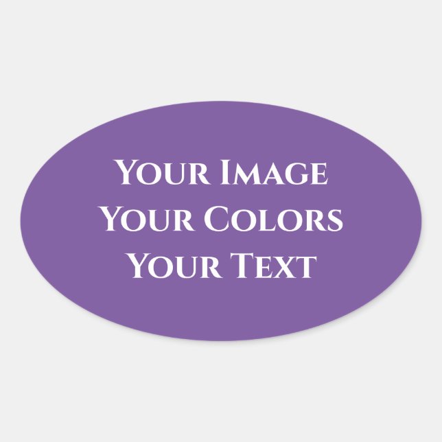 Adesivo Oval Crie o Seu Próprio (Frente)