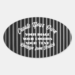 Adesivo Oval Crie seu