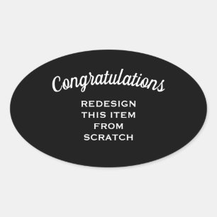 Adesivo Oval Crie seu