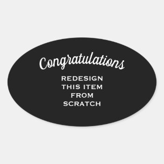 Adesivo Oval Crie seu