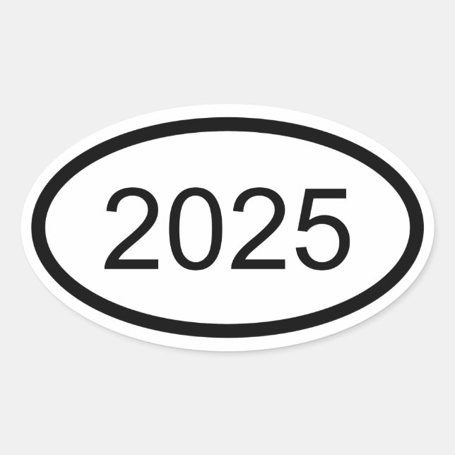 Adesivo Oval Crie seu estilo euro do ano (Frente)