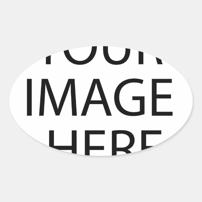 Adesivo Oval Crie seu próprio produto PERSONALIZADO (Frente)