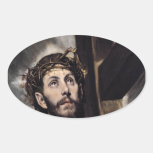 Adesivo Oval Cristo_Carregando_a_Cruz_1580