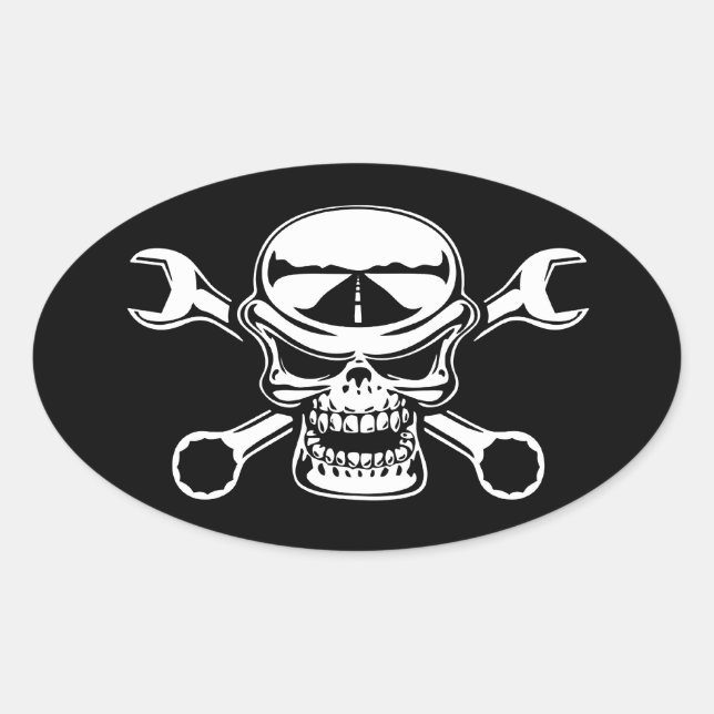 Adesivo Oval Cromeboy Cross-Wrenches (Frente)