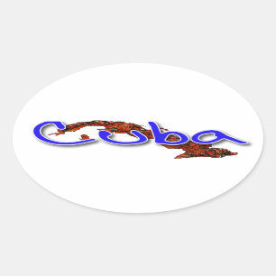 Adesivo Oval Cuba