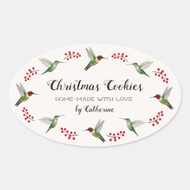 Adesivo Oval Custom Hummingbird  