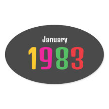 Customized Birthday Month and Year Gift