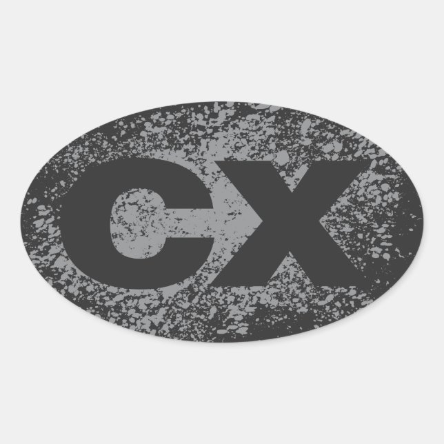 Adesivo Oval CX Sticker (Frente)
