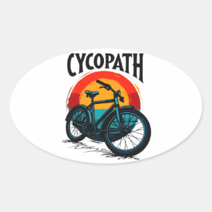 Adesivo Oval Cycopath: Bike Energetica com Teto Gráfico do Sol