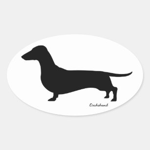 Adesivo Oval Dachshund Gifts