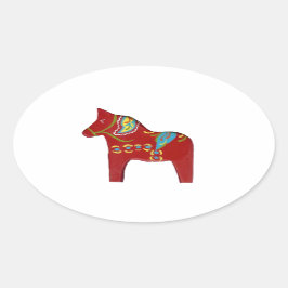 Adesivo Oval Dala Horse Oval Sticker