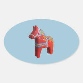 Adesivo Oval Dala Horse Sticker