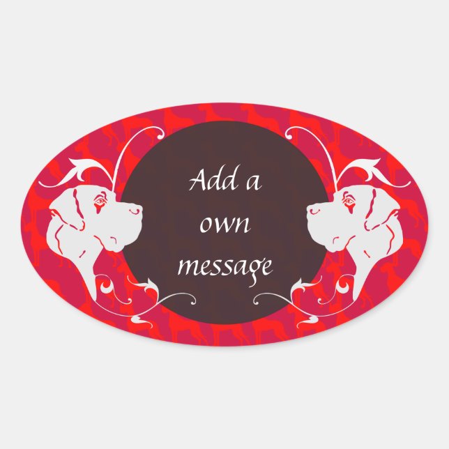 Adesivo Oval Dane Sticker (Frente)