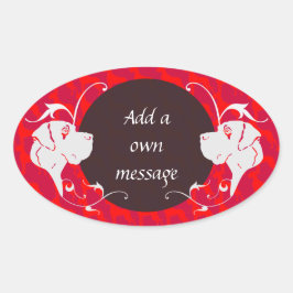 Adesivo Oval Dane Sticker