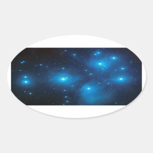 Adesivo Oval de Pleiades