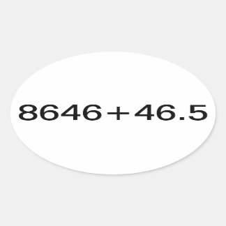 Adesivo Oval Declaração patriótica