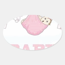ADESIVO OVAL DECOR DE ITENS DE GAROTA DE BEBÊ