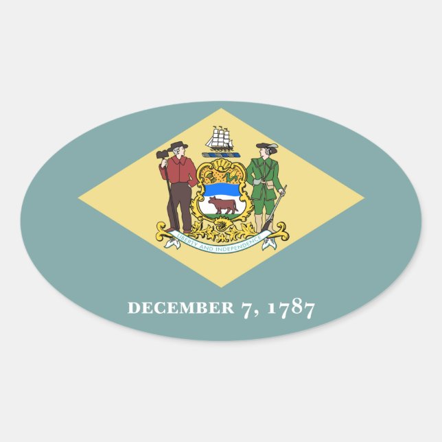 Adesivo Oval Delaware (Frente)