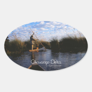 Adesivo Oval Delta de Okavango