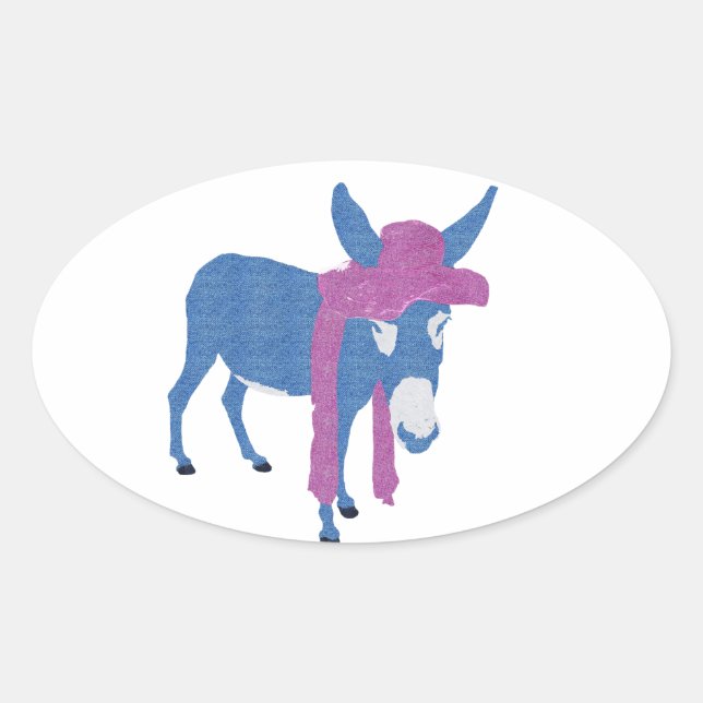 Adesivo Oval Denim Jenny (Frente)