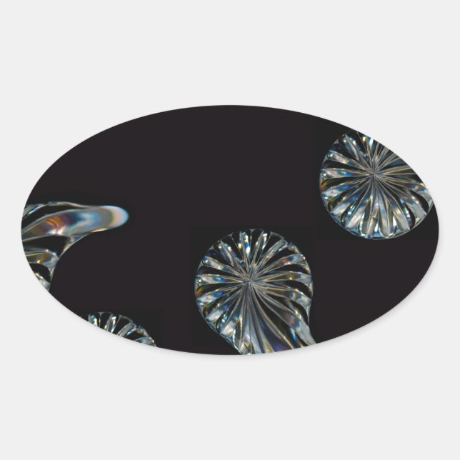 Adesivo Oval Design irlandês - The Crystal Collection (Frente)