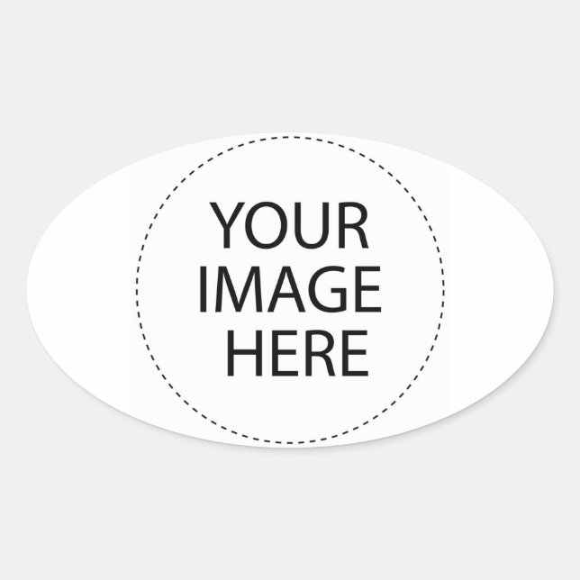 Adesivo Oval Design seus próprios presentes personalizados - Va (Frente)
