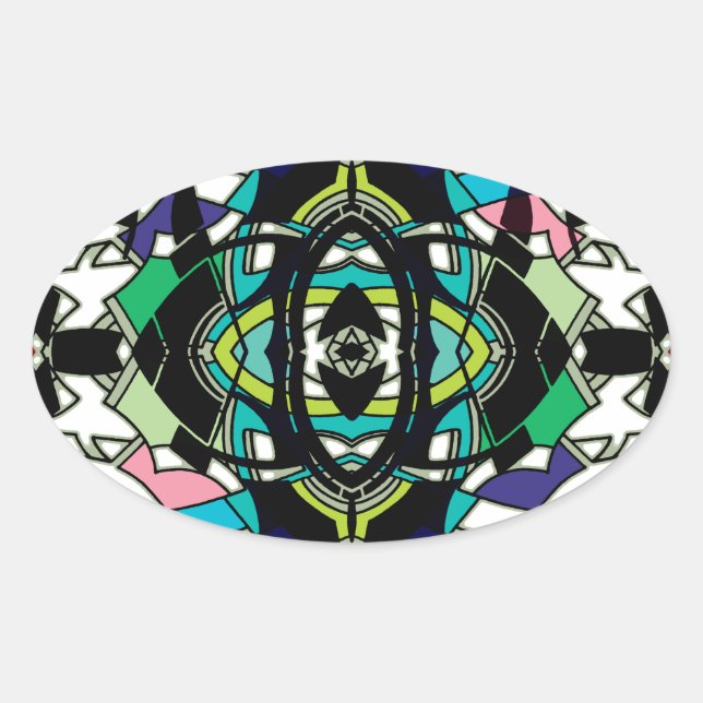 Adesivo Oval Design verificado (Frente)