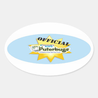 Adesivo Oval Detetive Oficial do Computador